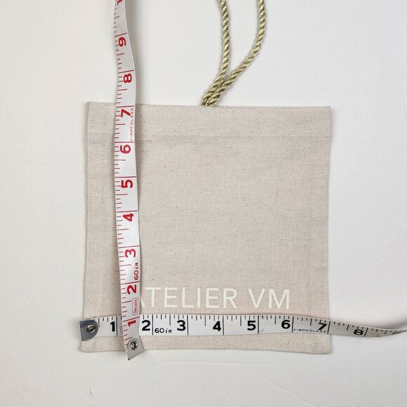 Atelier VM Small Square Dust Bag Tassels 7"x7" - Picture 5 of 5